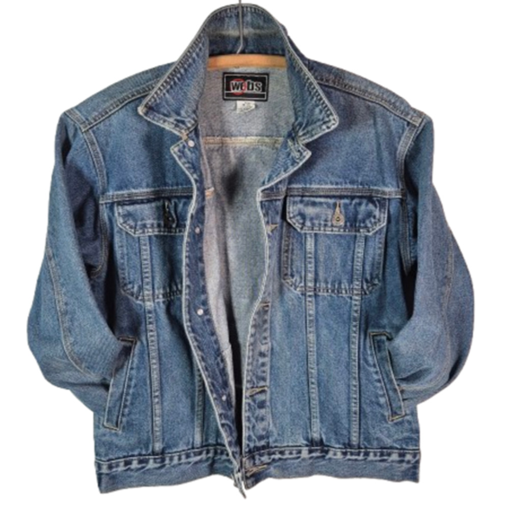 WEBS Vintage Jean Jacket Womens Size L 14/16